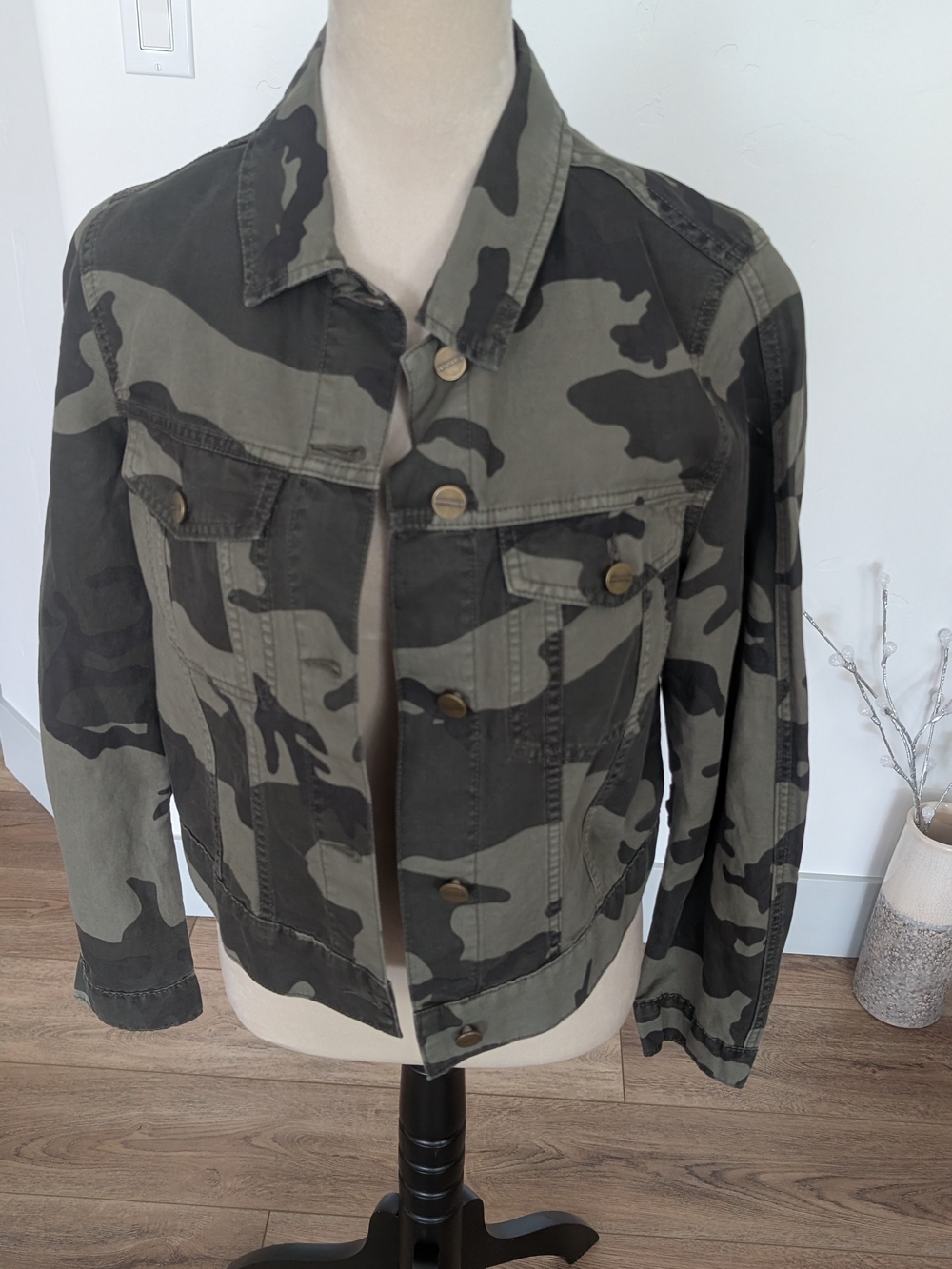 Sanctuary Green Camouflage Utility Jacket